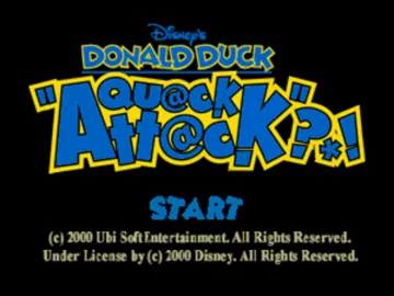 Donald Duck - Quack Attack (Europe) (En,Fr,De,Es,It) screen shot title